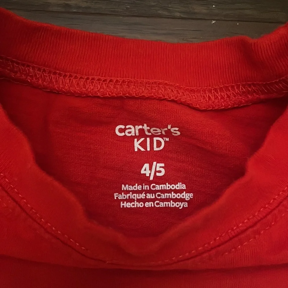 Sz 4/5 Lng sleeve Carters Fire engine tee